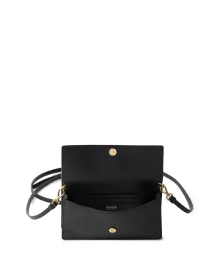 Prada トライアングルロゴ レザー ミニバッグ - ブラック - サムネイル5