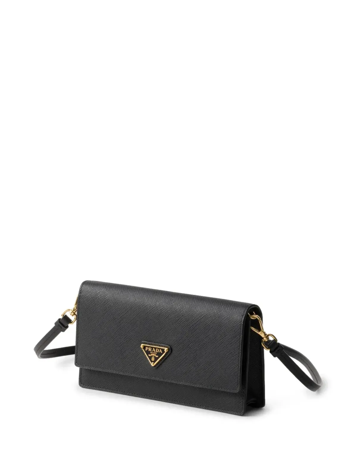 Prada トライアングルロゴ レザー ミニバッグ - ブラック - 画像3