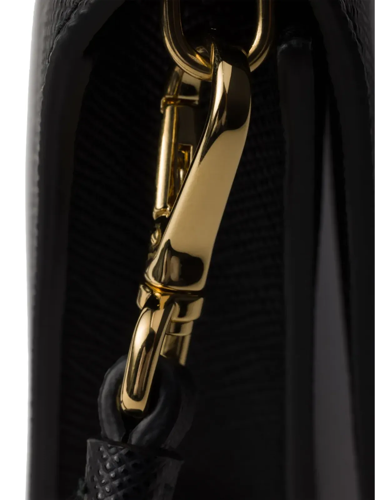 Prada トライアングルロゴ レザー ミニバッグ - ブラック - 画像4