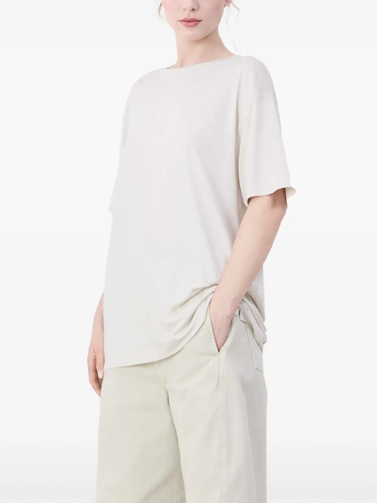 LEMAIRE 半袖Tシャツ - ニュートラルカラー - 画像4