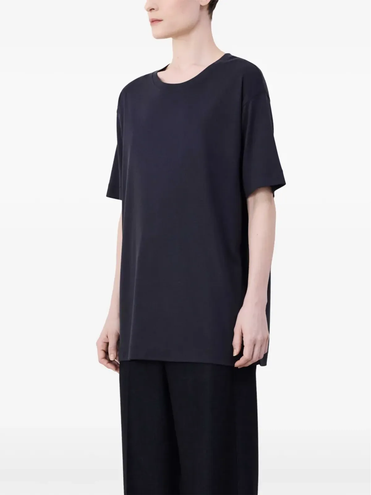 LEMAIRE ショートスリーブ コットンTシャツ - ブラック - 画像5