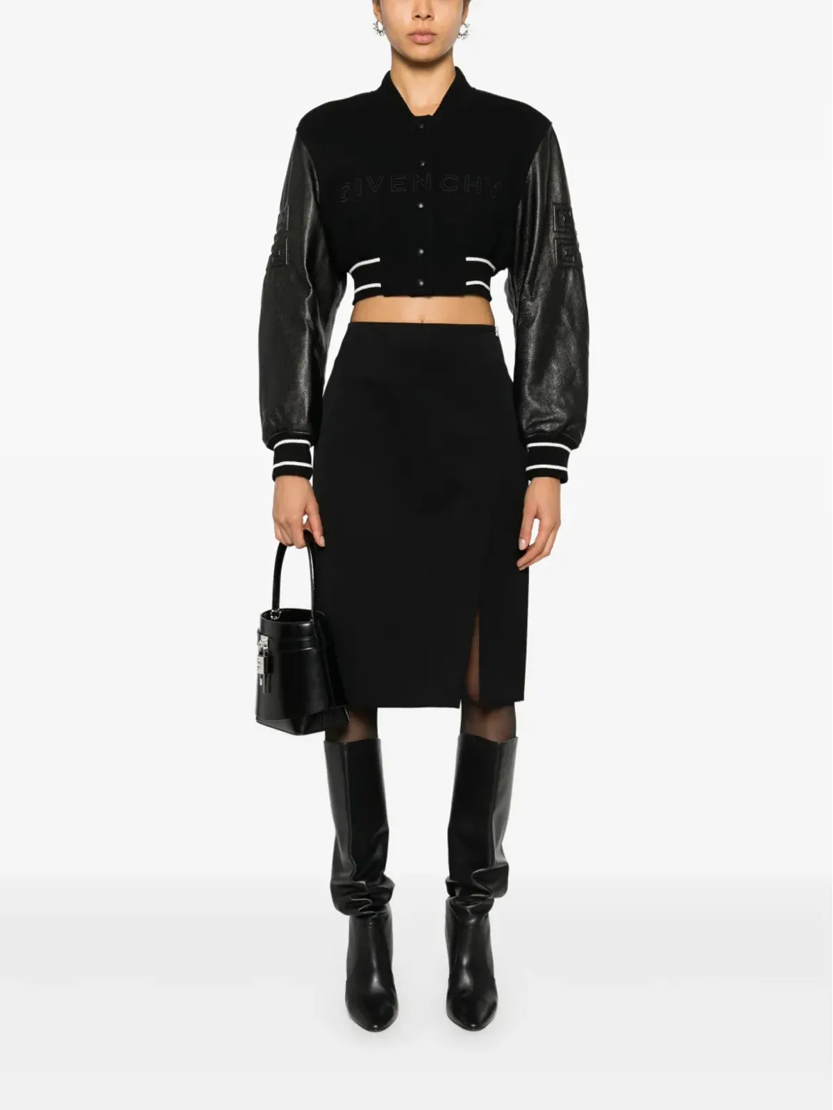 Givenchy 4Gリキッドディテール ウールスカート - 画像2