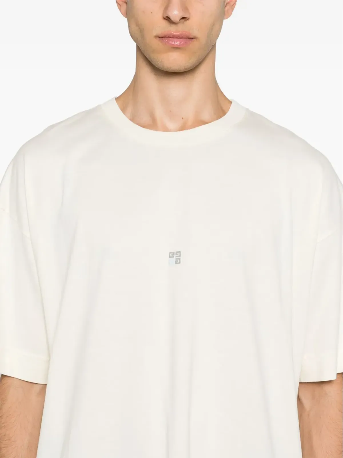 Givenchy 4G-detail コットン Tシャツ - ニュートラルカラー - 画像5