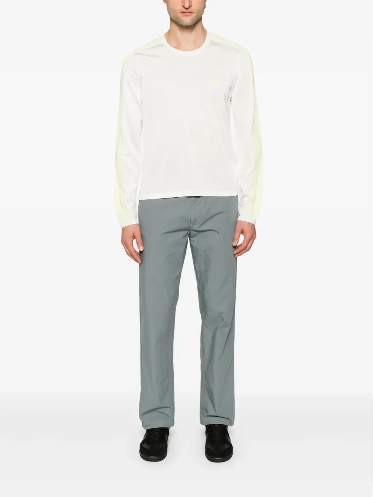 Stone Island コンパスモチーフ リップストップ ストレートパンツ - 画像2