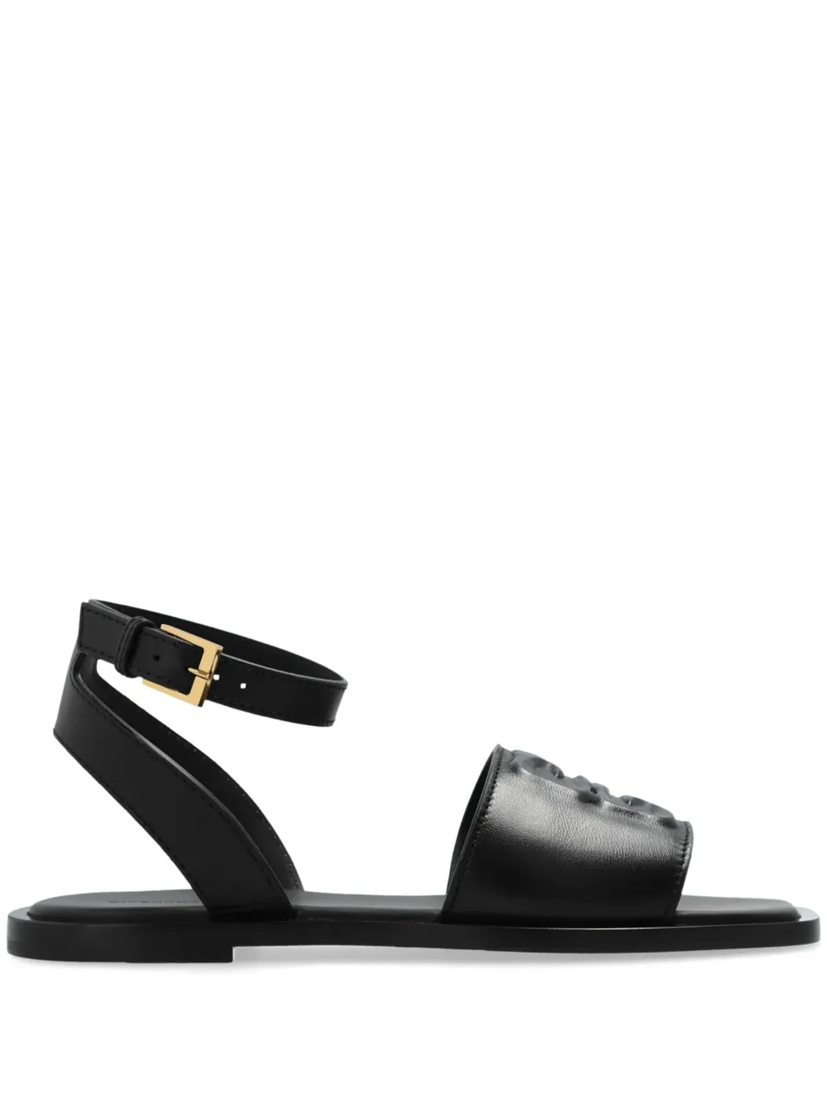 Givenchy 4Gレザー フラットサンダル - ブラック - 画像1