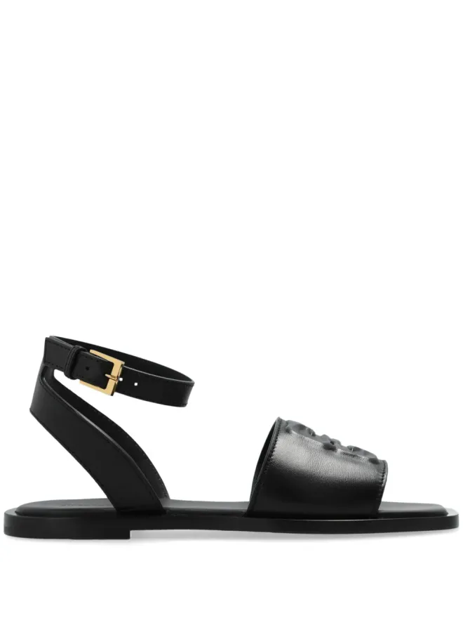 Givenchy Givenchy 4Gレザー フラットサンダル - ブラックの商品画像
