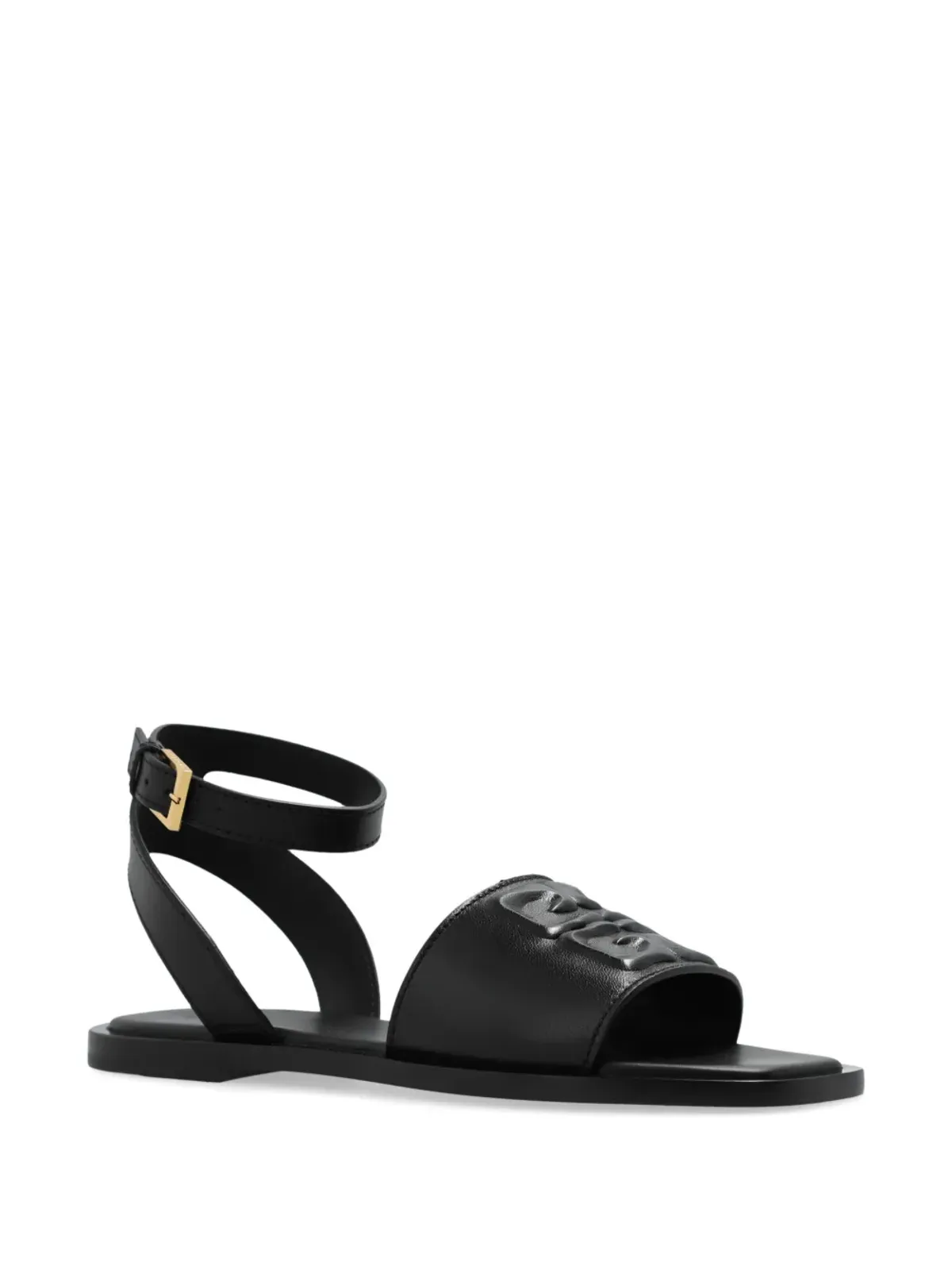 Givenchy 4Gレザー フラットサンダル - ブラック - 画像2