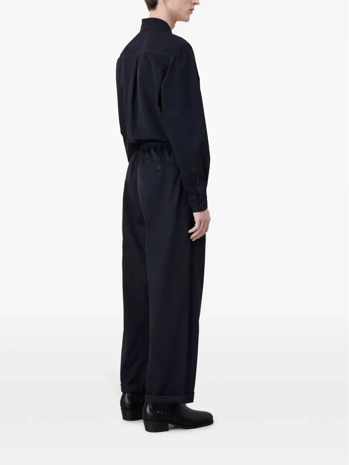 LEMAIRE ドローストリングウエストのストレートパンツ - 画像3