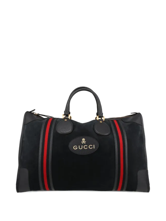 Gucci Pre-Owned Gucci ビンテージ ウェブストライプ スエード トートバッグ - ブルーの商品画像