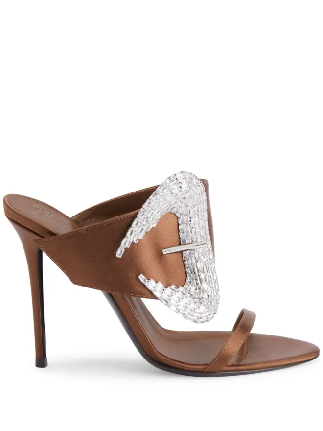 Giuseppe Zanotti Giuseppe Zanotti 105mm Ludhovica ミュール - ブラウンの商品画像