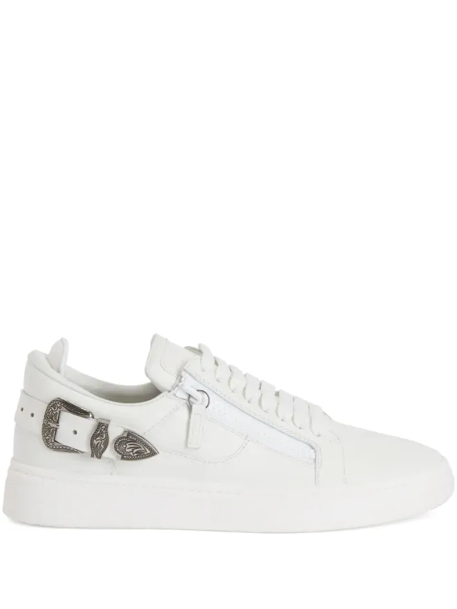 Giuseppe Zanotti Giuseppe Zanotti GZ94 Deluxe ダブルジップ ローカットスニーカー - ホワイトの商品画像