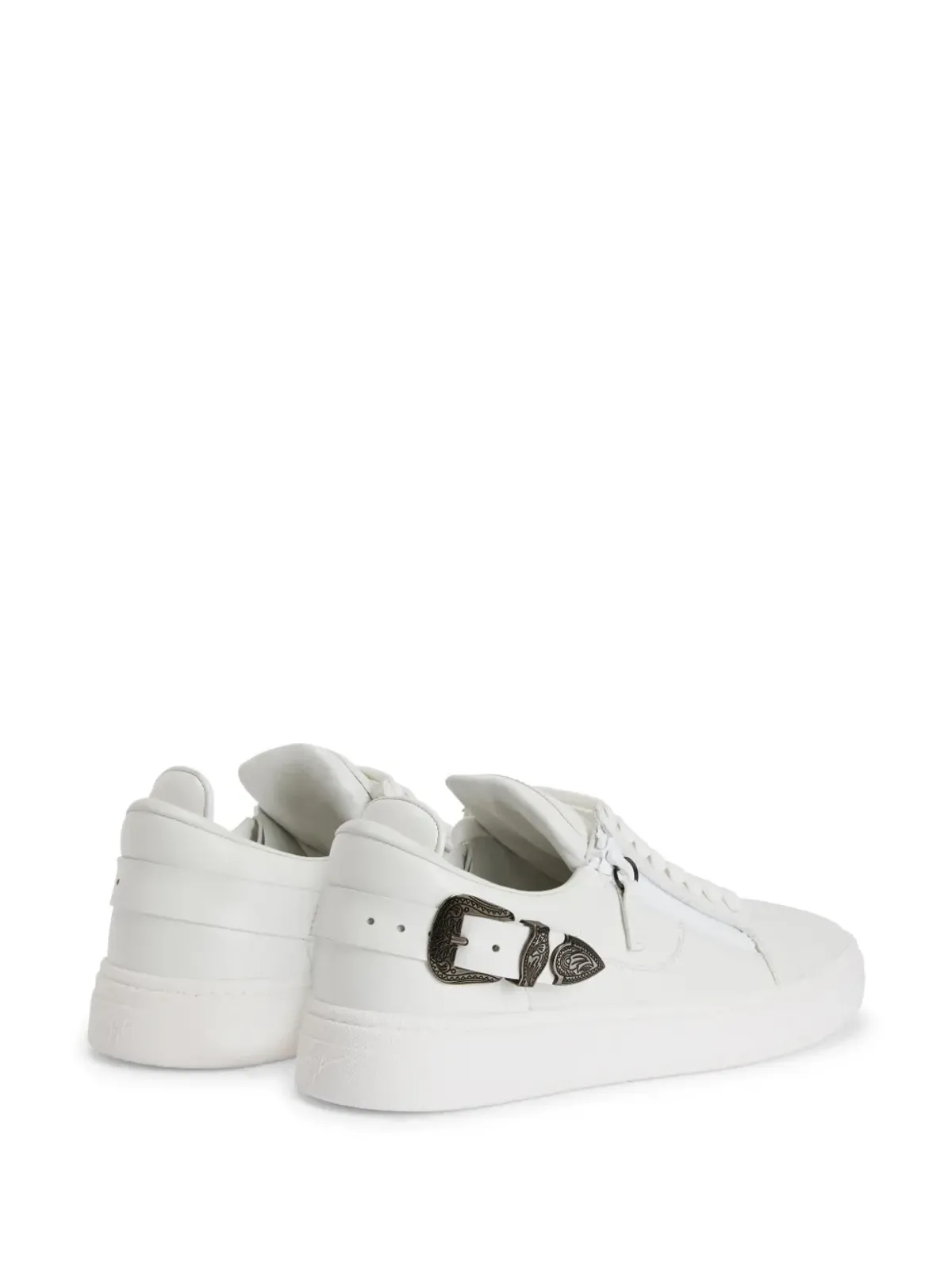 Giuseppe Zanotti GZ94 Deluxe ダブルジップ ローカットスニーカー - ホワイト - 画像3