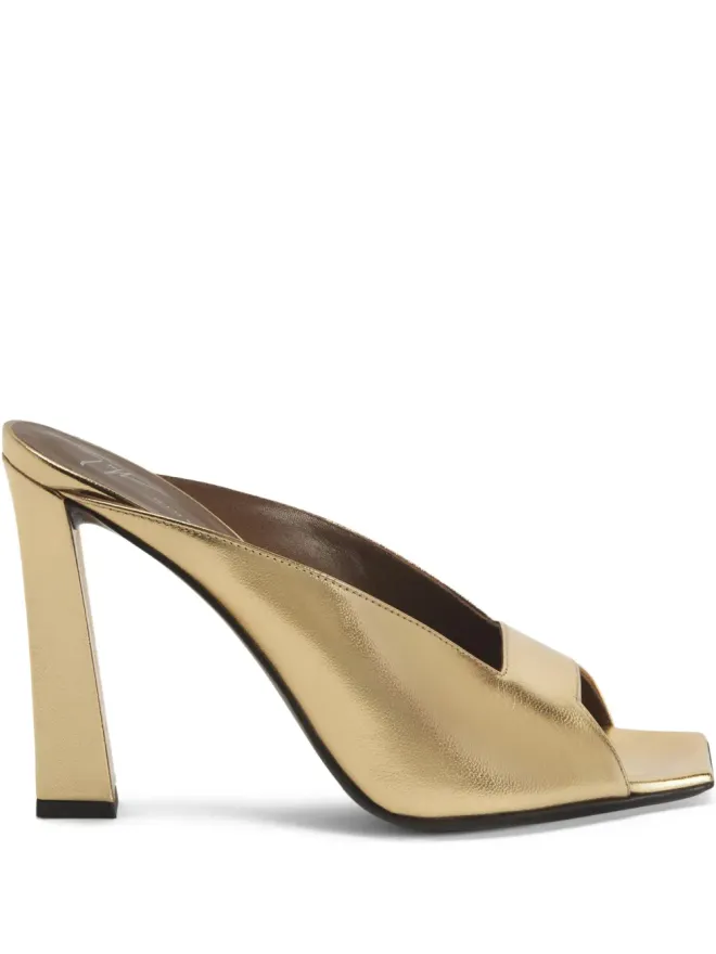 Giuseppe Zanotti Giuseppe Zanotti Mya レザー ミュール - ゴールドの商品画像
