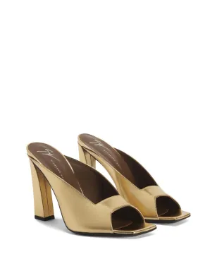 Giuseppe Zanotti Mya レザー ミュール - ゴールド - サムネイル2