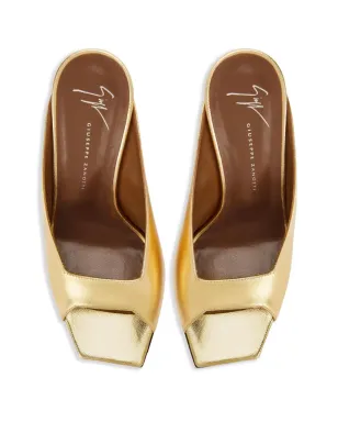 Giuseppe Zanotti Mya レザー ミュール - ゴールド - サムネイル4
