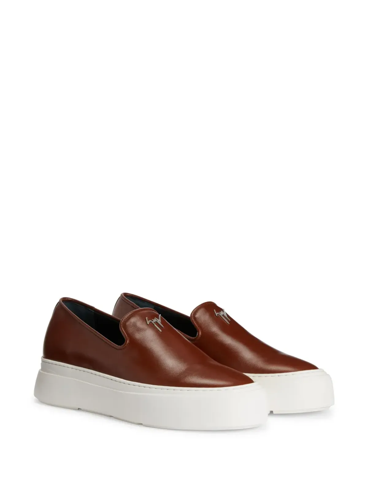 Giuseppe Zanotti GZ Mike スリップオンスニーカー ブラウン - 画像2