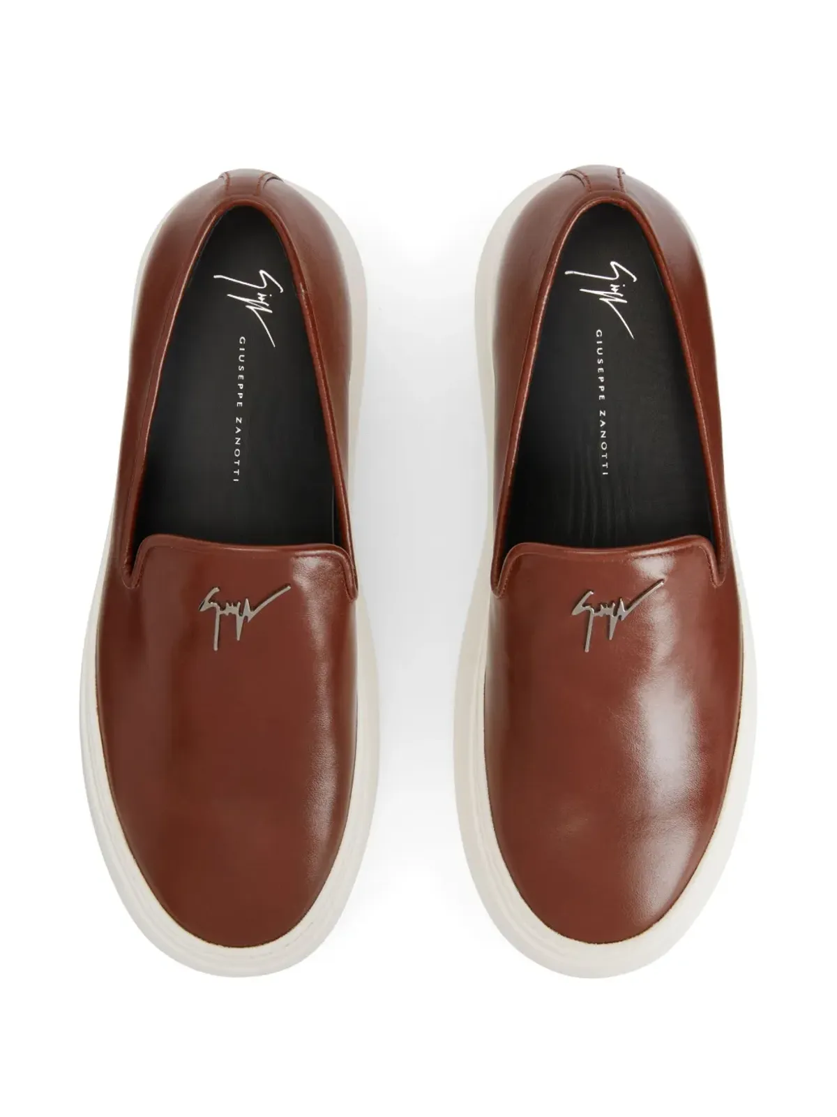 Giuseppe Zanotti GZ Mike スリップオンスニーカー ブラウン - 画像4