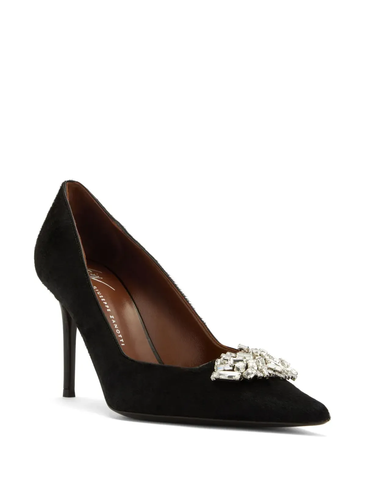 Giuseppe Zanotti 105mm Raquel Crystal パンプス - BLACK - 画像2