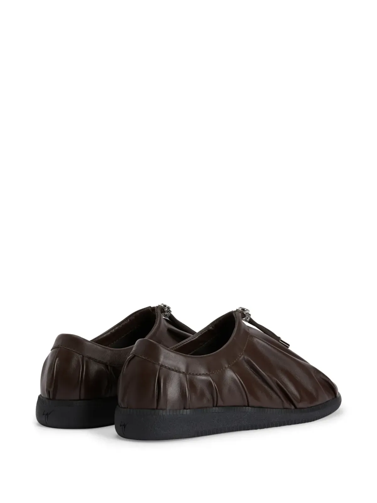 Giuseppe Zanotti GZ League ドローストリング式クロージャー ロー・トップ スニーカー - ブラウン - 画像3