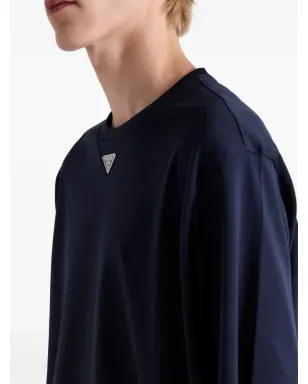 Prada エナメルトライアングルロゴ コットンTシャツ - サムネイル5