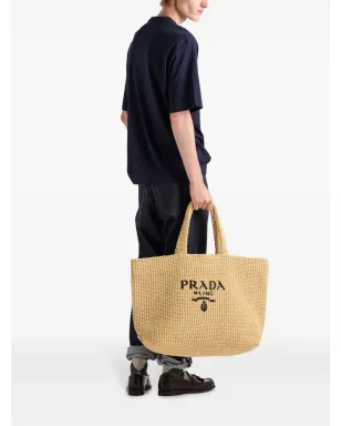 Prada エナメルトライアングルロゴ コットンTシャツ - サムネイル3