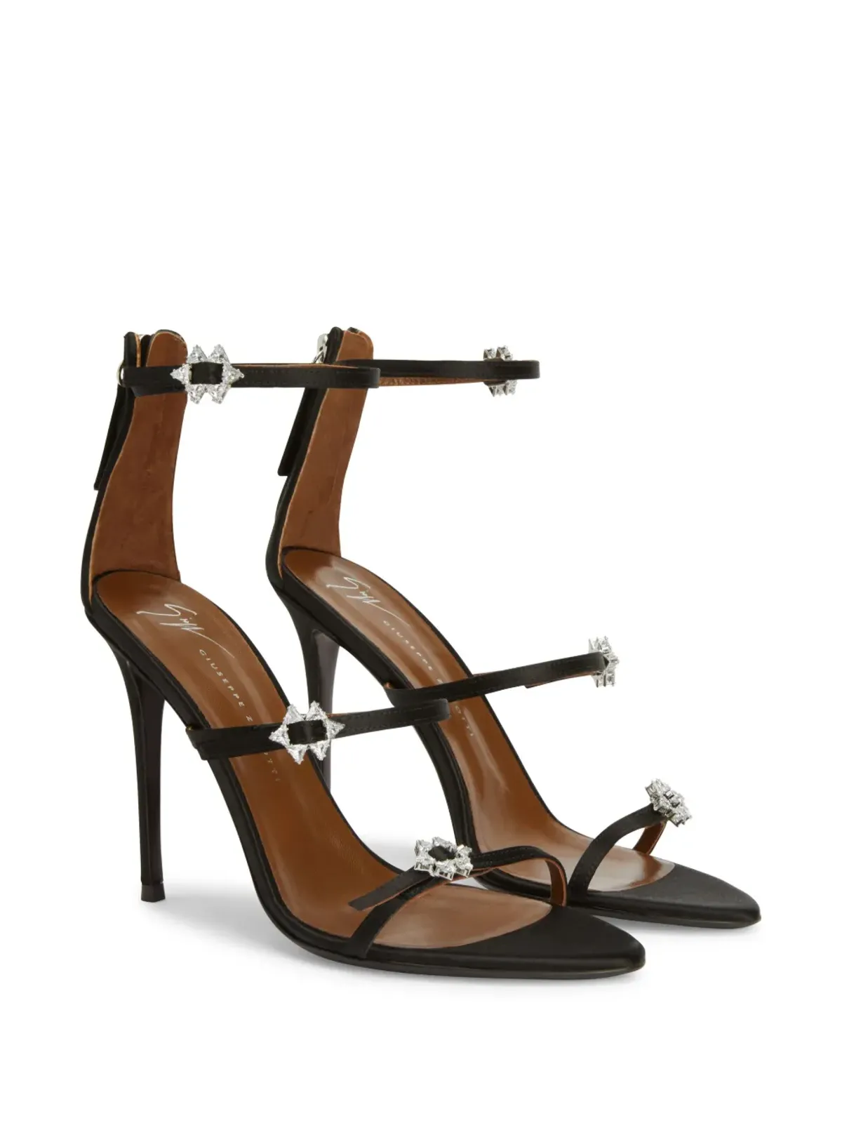 Giuseppe Zanotti 105mm ヒマリ サンダル ブラック - 画像2