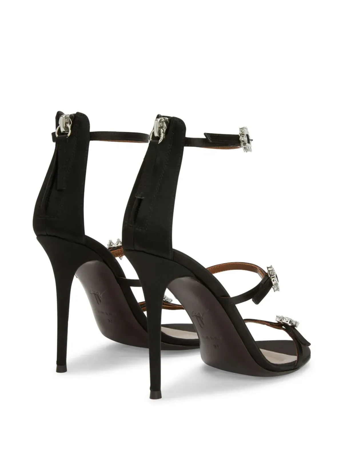 Giuseppe Zanotti 105mm ヒマリ サンダル ブラック - 画像3