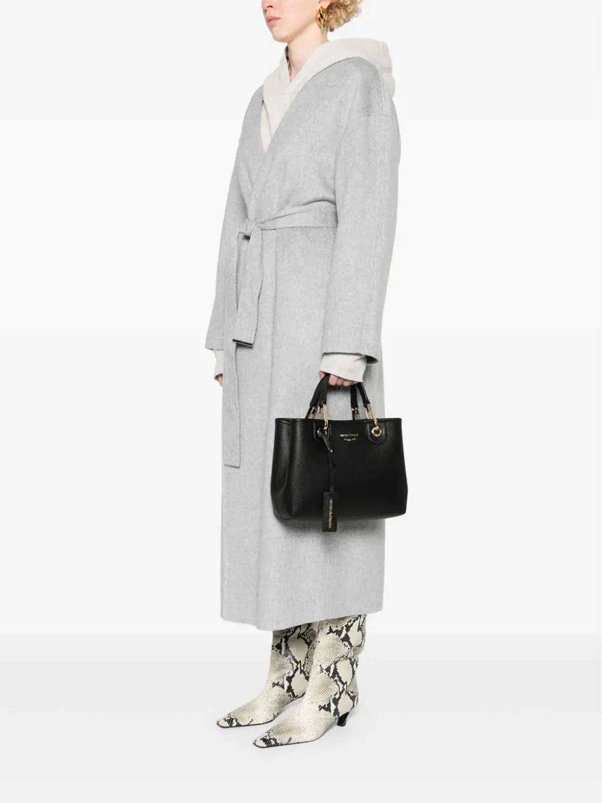 Emporio Armani ロゴデボスド トートバッグ - 画像2