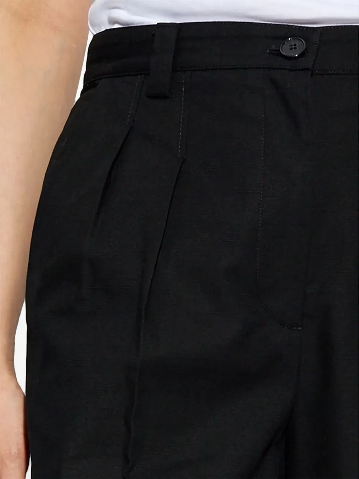 A.P.C. ストレートコットンパンツ ブラック - 画像5