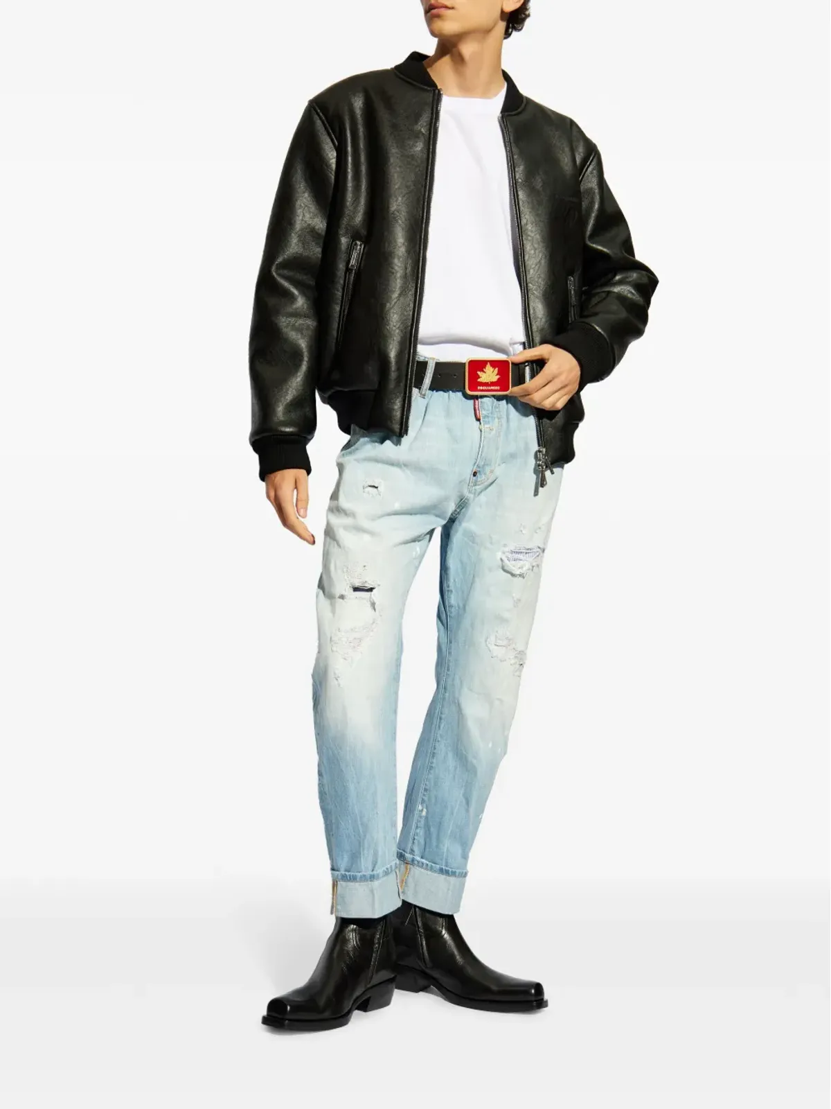DSQUARED2 マキシ ロゴパッチ Tシャツ - 画像2