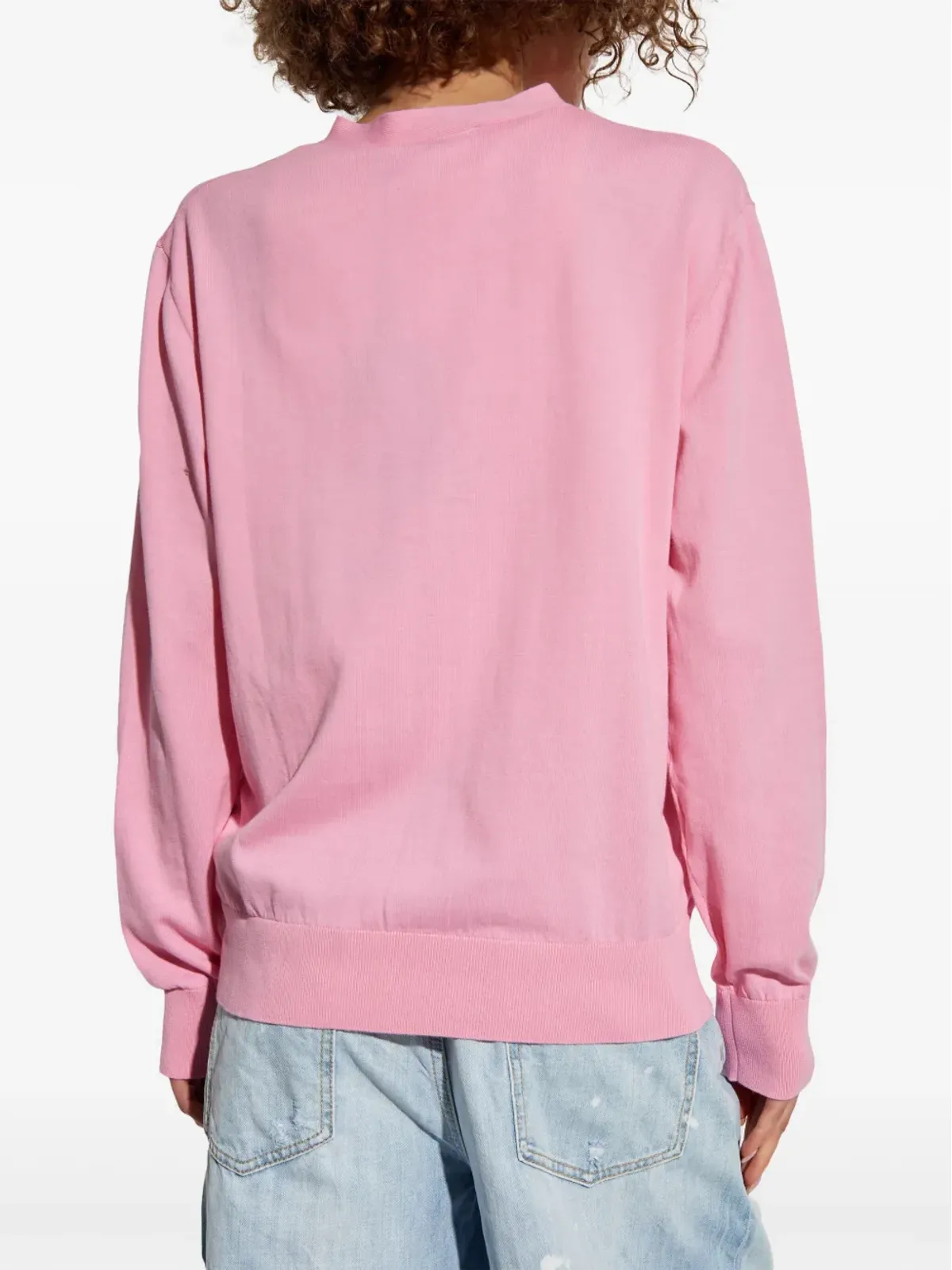 DSQUARED2 ロゴパッチ Vネック カーディガン - ピンク - 画像4