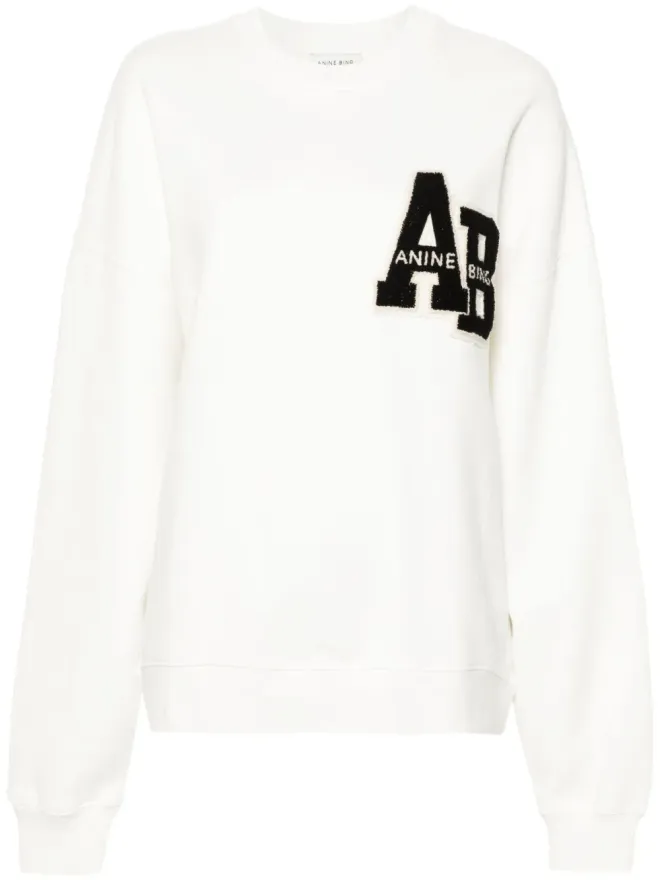 ANINE BING ANINE BING Miles ロゴパッチ コットン スウェットシャツの商品画像