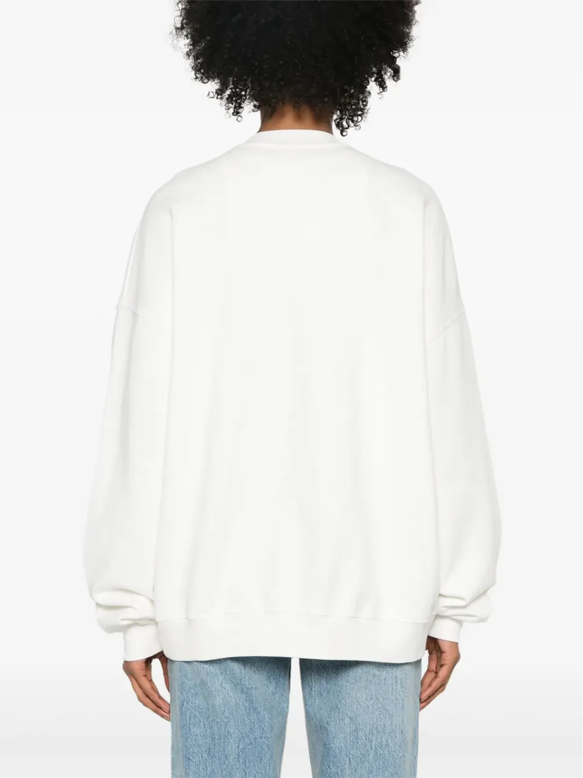 ANINE BING Miles ロゴパッチ コットン スウェットシャツ - 画像4