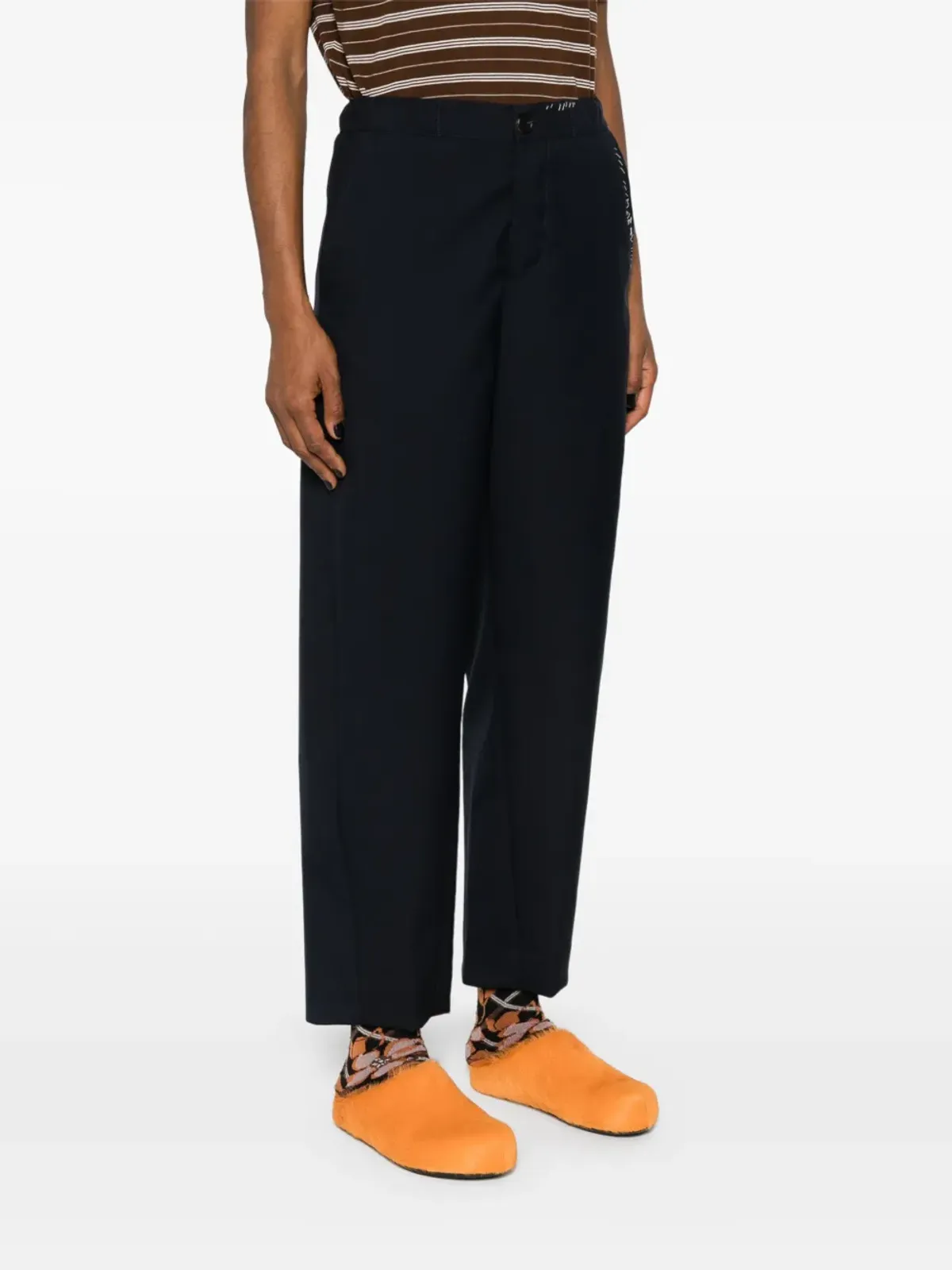 Marni ヴァージンウール テーパードパンツ - ブルー - 画像3