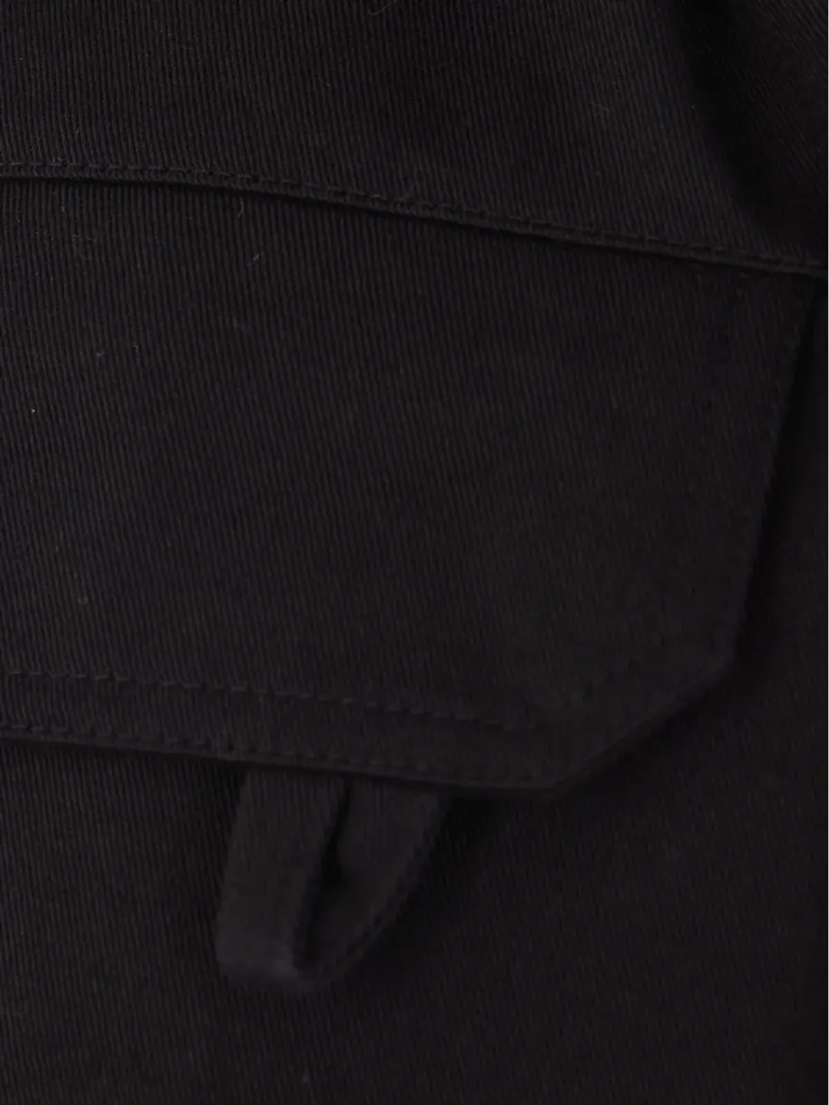 Saint Laurent ストラップレス ベルテッド コットン ジャンプスーツ - ブラック - 画像3