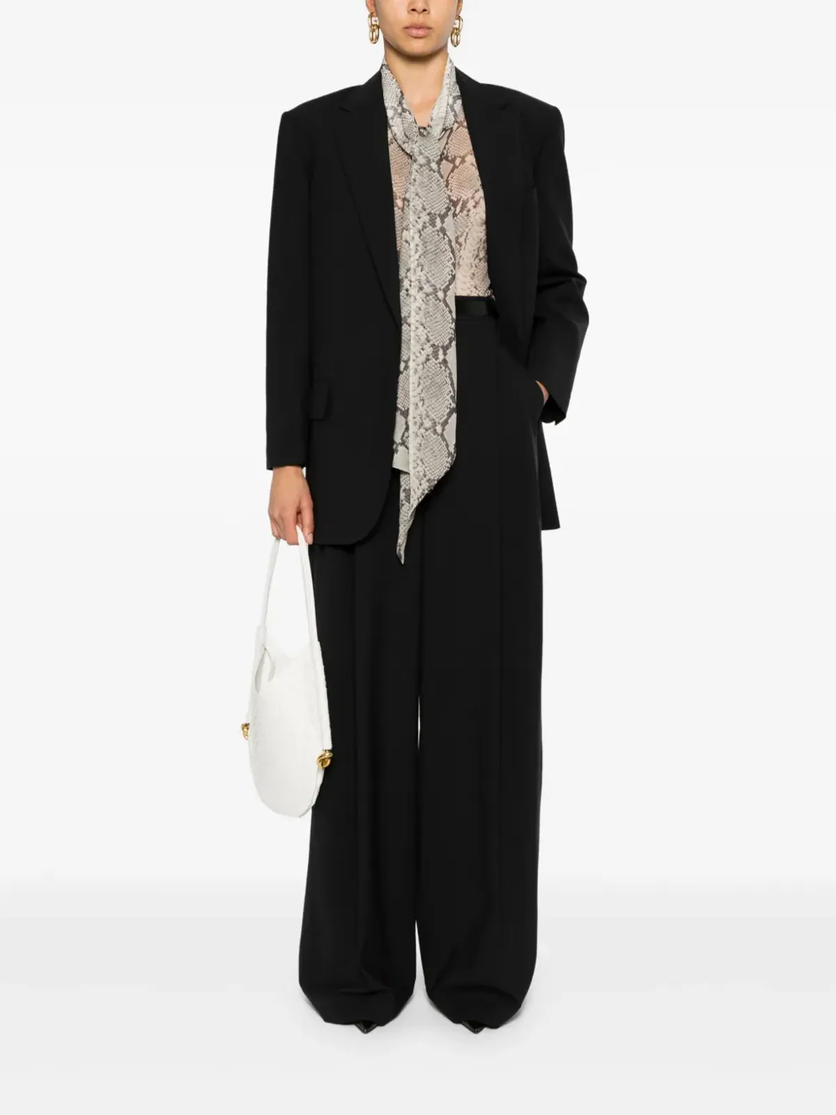 Brunello Cucinelli プレス加工のパラッツォパンツ - ブラック - 画像2