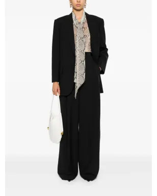 Brunello Cucinelli プレス加工のパラッツォパンツ - ブラック - サムネイル2