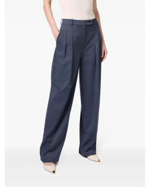 Elisabetta Franchi ダーツディテールのストレートパンツ - ブルー - サムネイル4