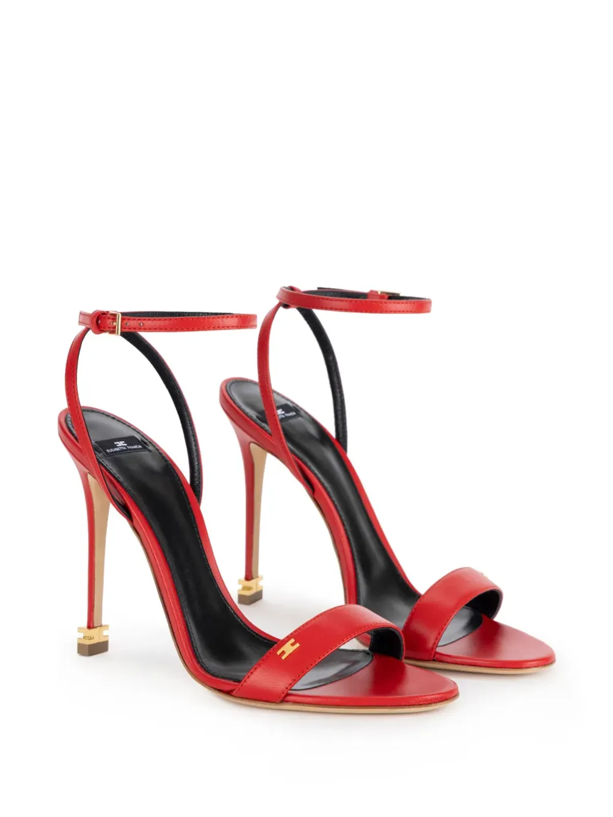 Elisabetta Franchi 105mm Étoile ナパレザー サンダル - 画像2