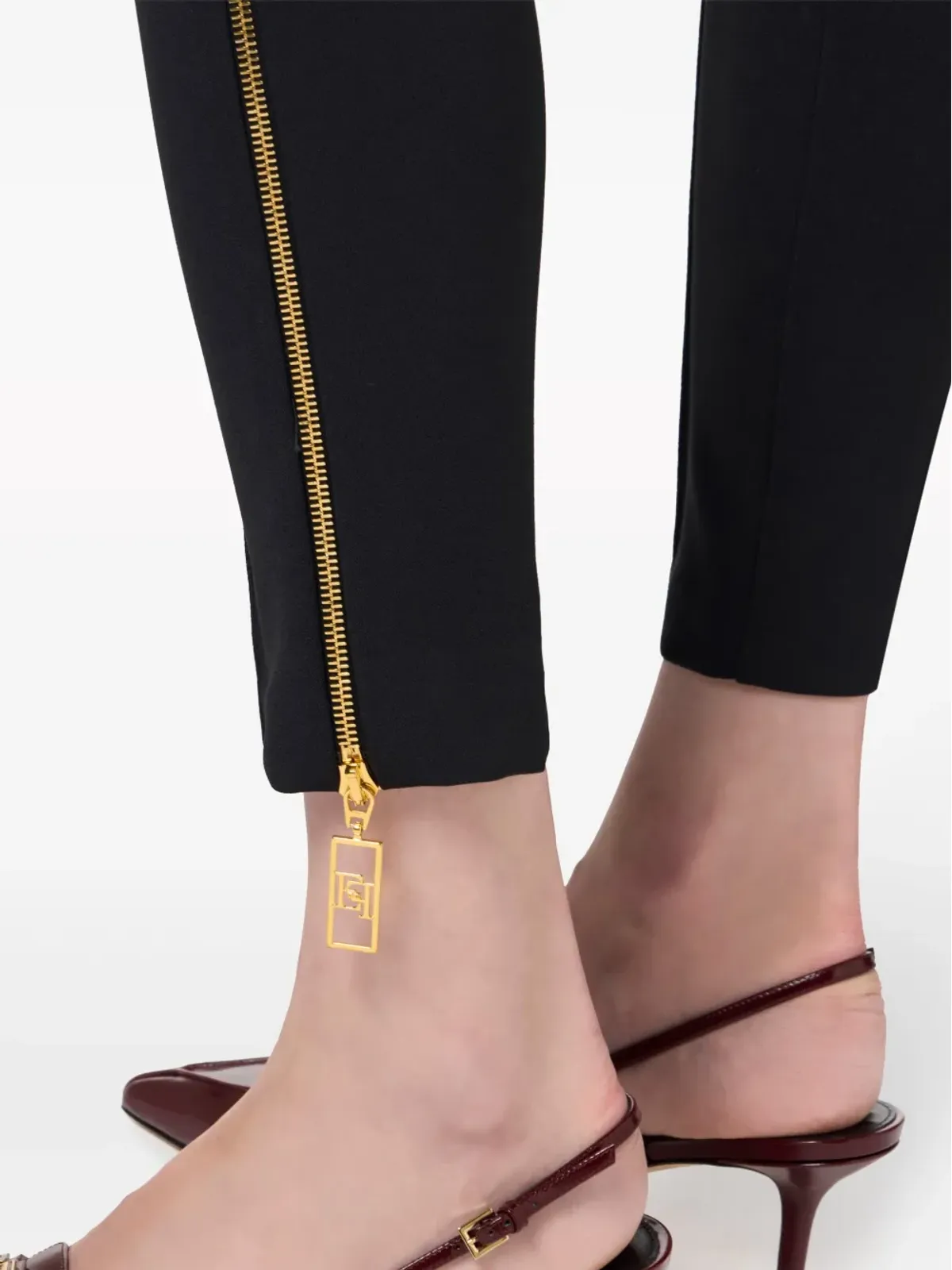 Elisabetta Franchi サイドジップ スキニーパンツ - 画像5