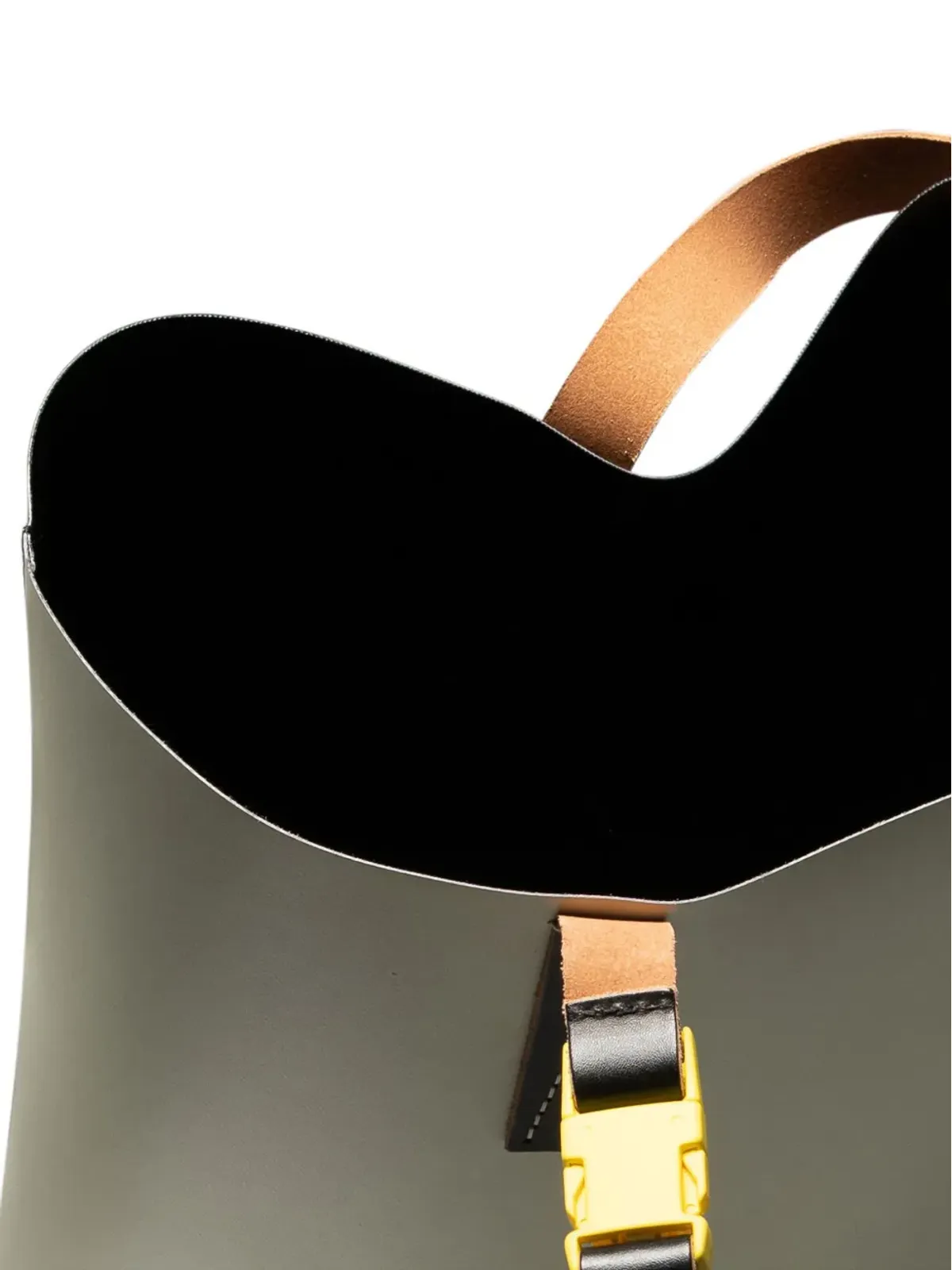 Marni ロゴプリント レザートートバッグ - ニュートラルカラー - 画像5