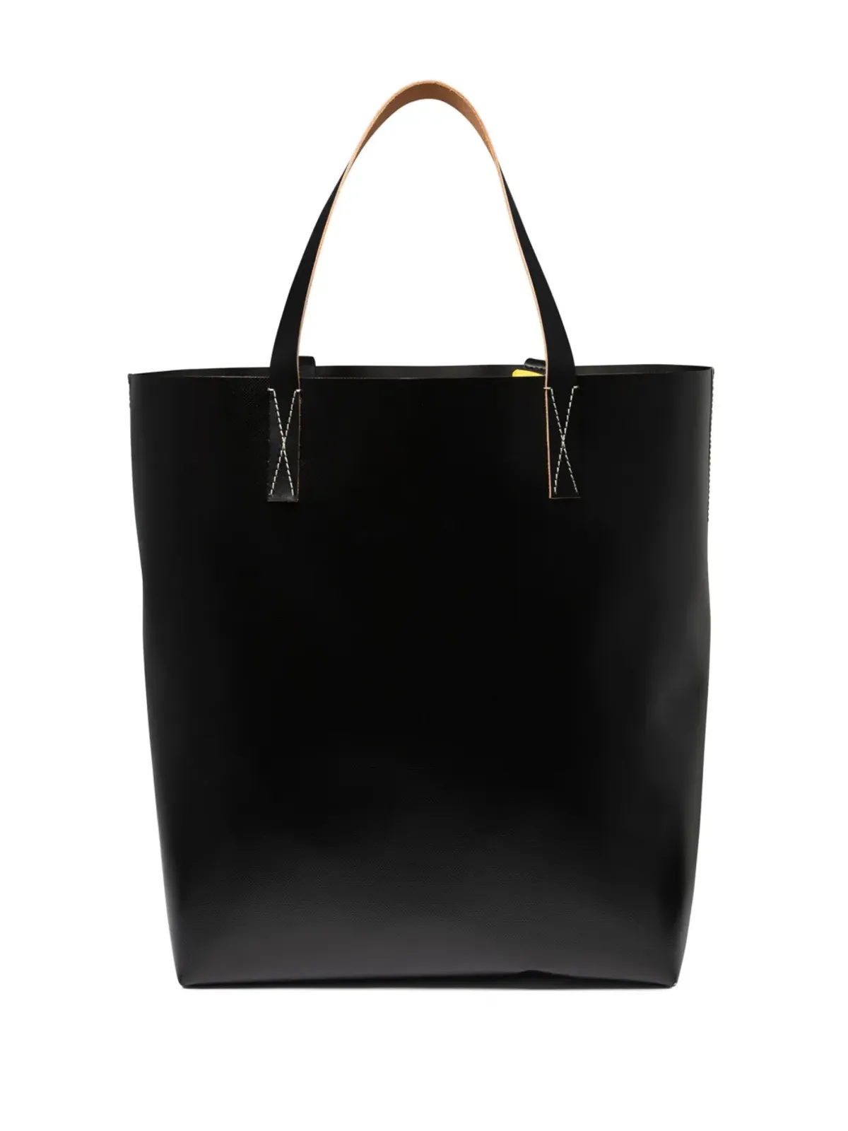 Marni ロゴプリント レザートートバッグ - ニュートラルカラー - 画像2