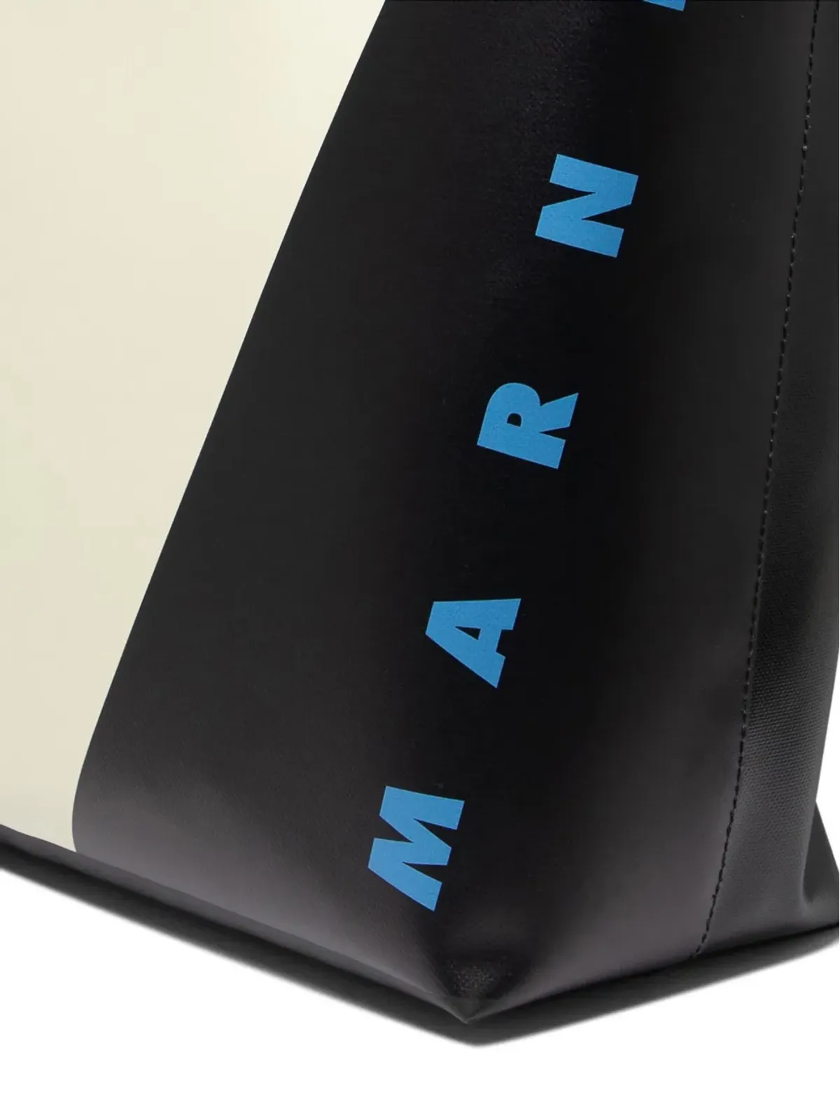 Marni ロゴプリント レザートートバッグ - ニュートラルカラー - 画像4