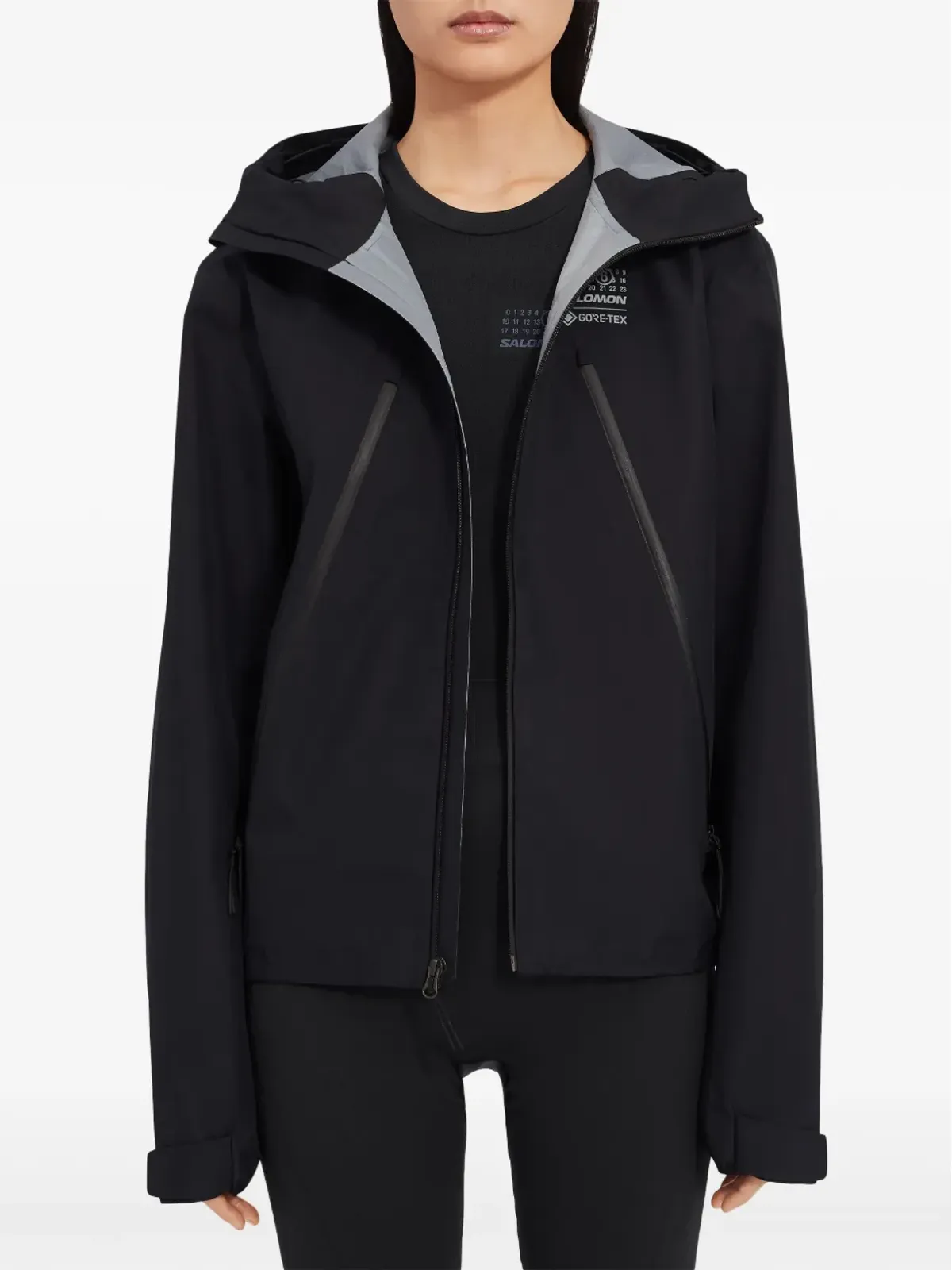 MM6 Maison Margiela X Salomon GORE-TEX フード付きウィンドブレーカー - ブラック - 画像5