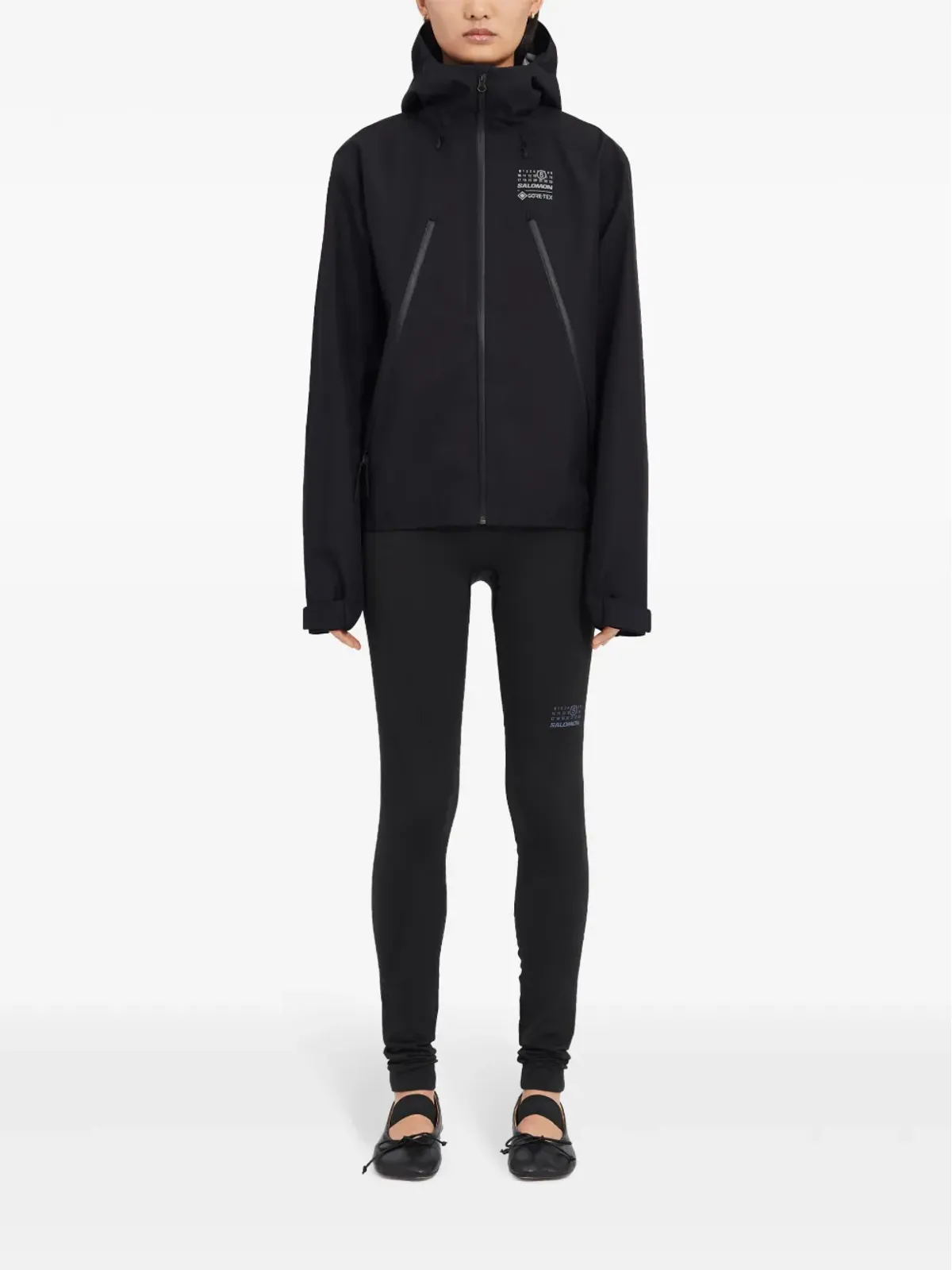 MM6 Maison Margiela X Salomon GORE-TEX フード付きウィンドブレーカー - ブラック - 画像2