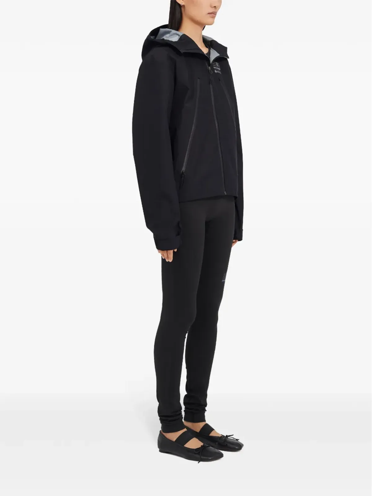 MM6 Maison Margiela X Salomon GORE-TEX フード付きウィンドブレーカー - ブラック - 画像3