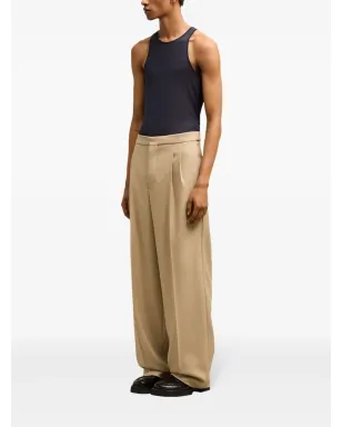 AMI Paris ウール製 クリース加工パンツ ネニュートラルカラー - サムネイル3