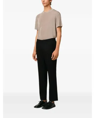 AMI Paris ウエストゴム入りウールパンツ ブラック - サムネイル2