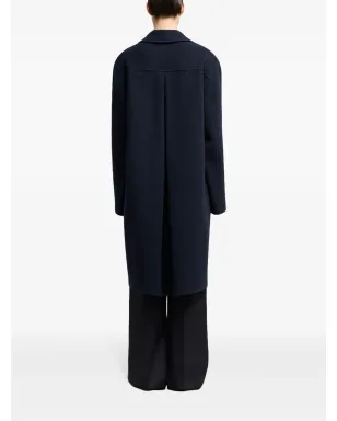 AMI Paris シングルブレスト フェルテッドコート（ネイビー） - サムネイル5