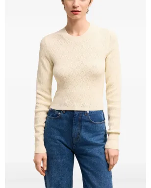 AMI Paris Ami de Coeur コットン混紡トップス - ネュートラルカラー - サムネイル5